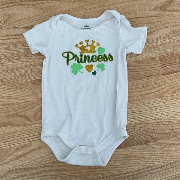 Irish Princess Onesie 24 months Baby Girl White St. Patrick’s Day - Picture 1 of 4